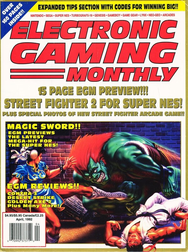 Electronic Gaming Monthly Issue 33 (April 1992) cover